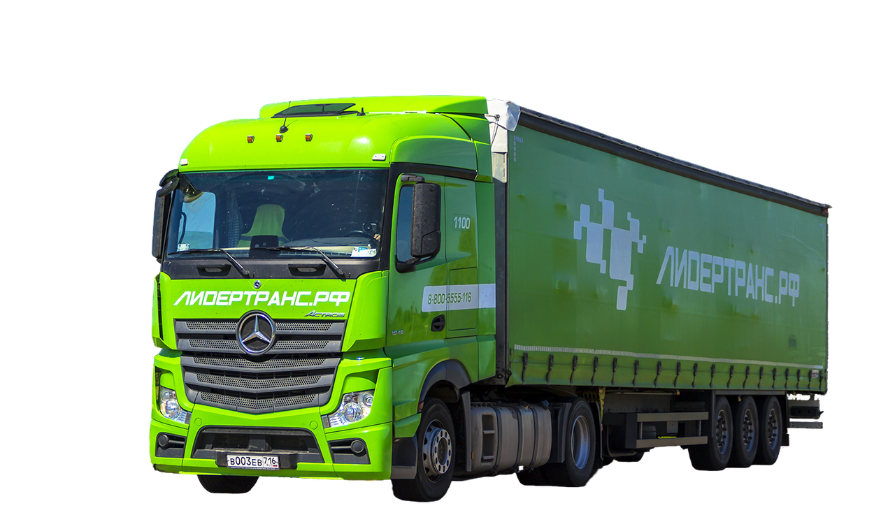 Фура с прицепом